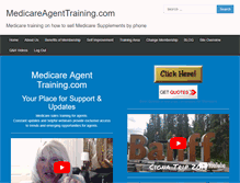 Tablet Screenshot of medicareagenttraining.com